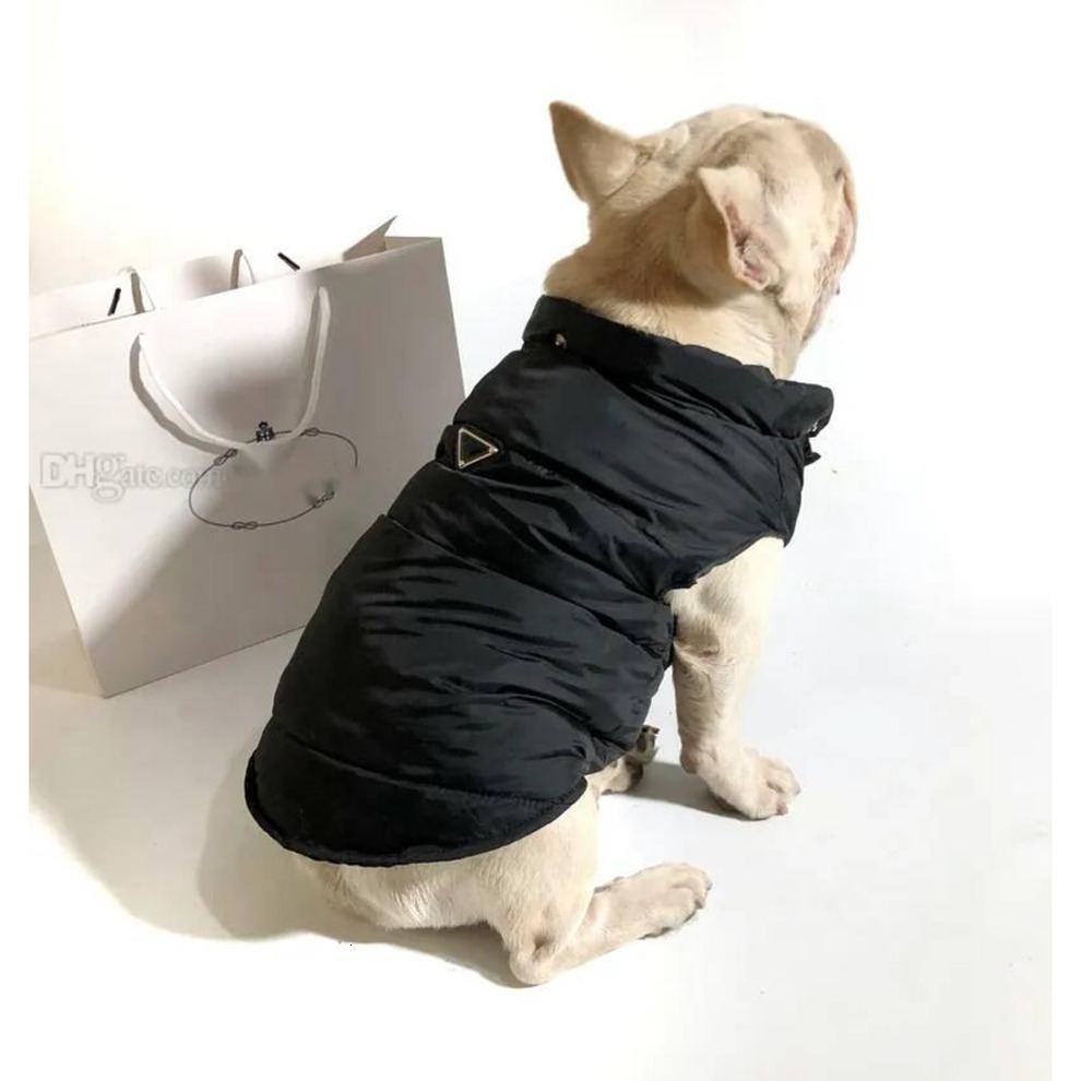 Designer Clothes Winter Coat Warm Dog Apparel Waterproof Windproof Pet Vest Cold Weather Puppy Jacket with Hats for Small Medium Large Dogs Bulldog Bl