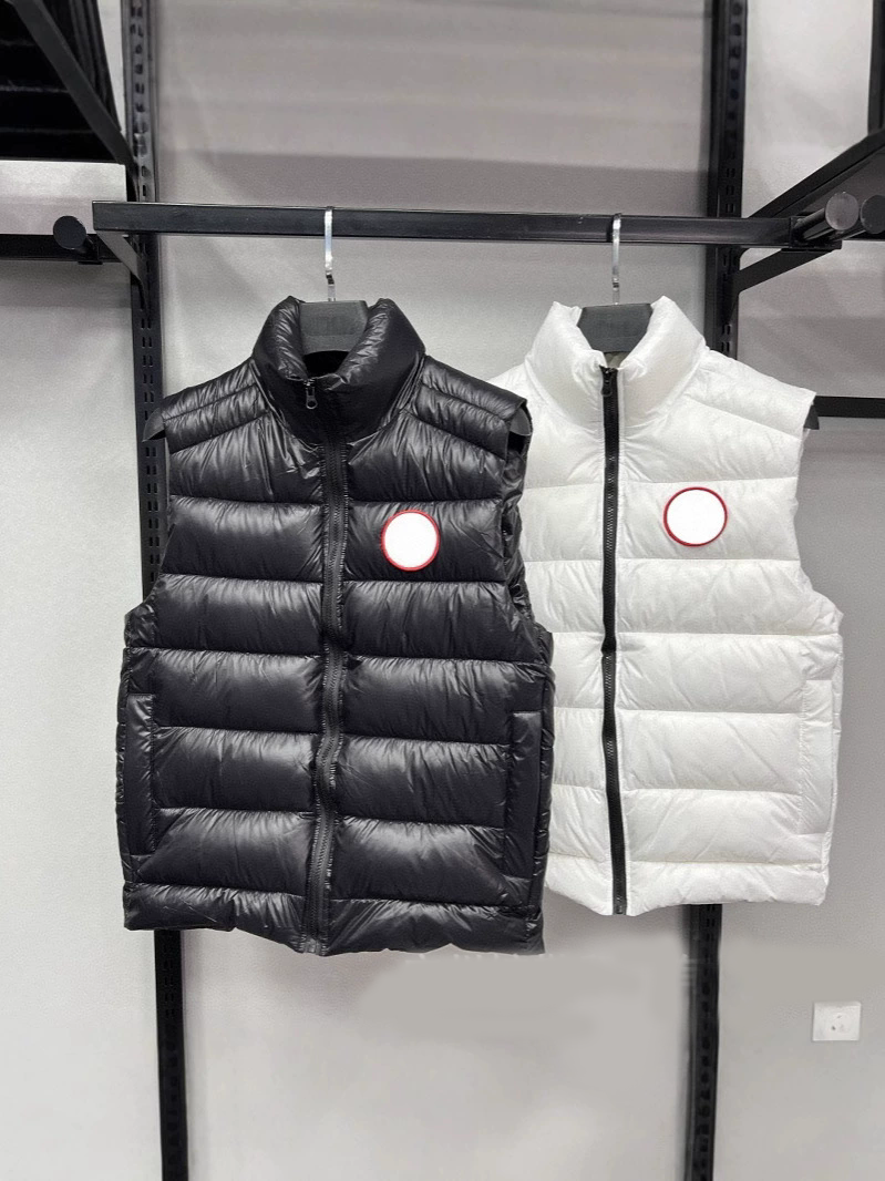 Men's Vests Coats Down Cotton Vest Jackets Fashion Collar Windproof Warm Coats Running Outerwear Jacket