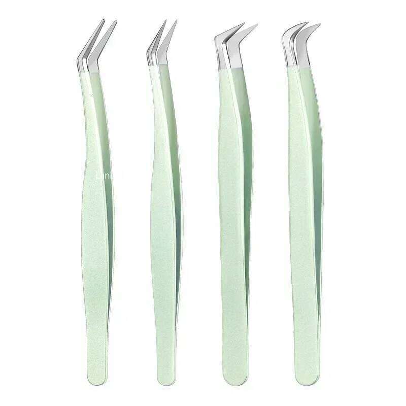 Fiber Tip Extension Tweezer Volume Isolation Precise Lash Nano Technology Eyebrow From Makeup Eyelash Tweezers Eyelash Curler X250723