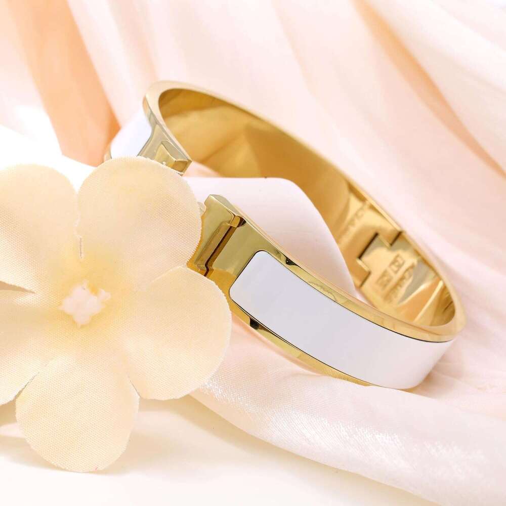 Gold Plated bracelet, Letter Enamel Bracelet Couple Bracelet, exclusive Women Gift