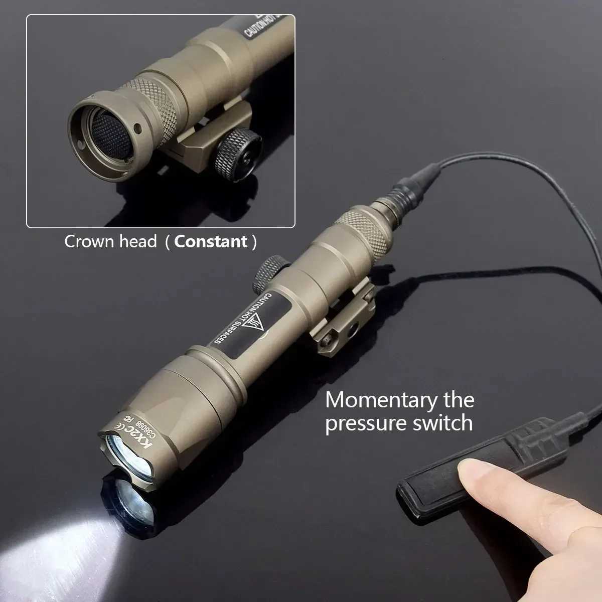 Surefire M600C LED Flashlight Airsoft M600 Series Scout Torch Fit 20MM Rail Air MLOK KEYMOD Mount Hunting M600B Weapon Light W250722