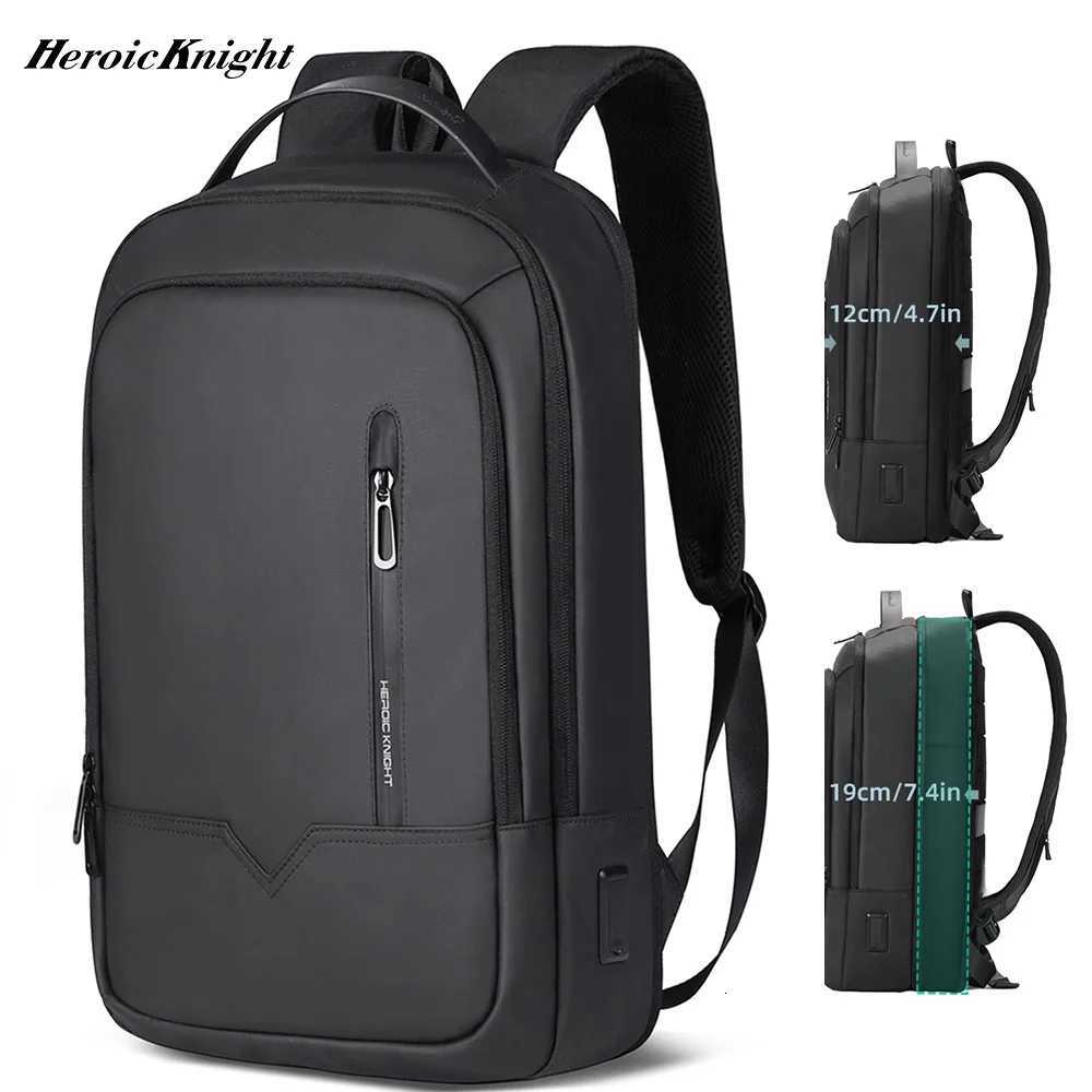 Heroic Knight Slim Man Laptop Backpack Waterproof School Bag With USB Charging For Boys Teenagers Luxury Backpack Men On Work S250723