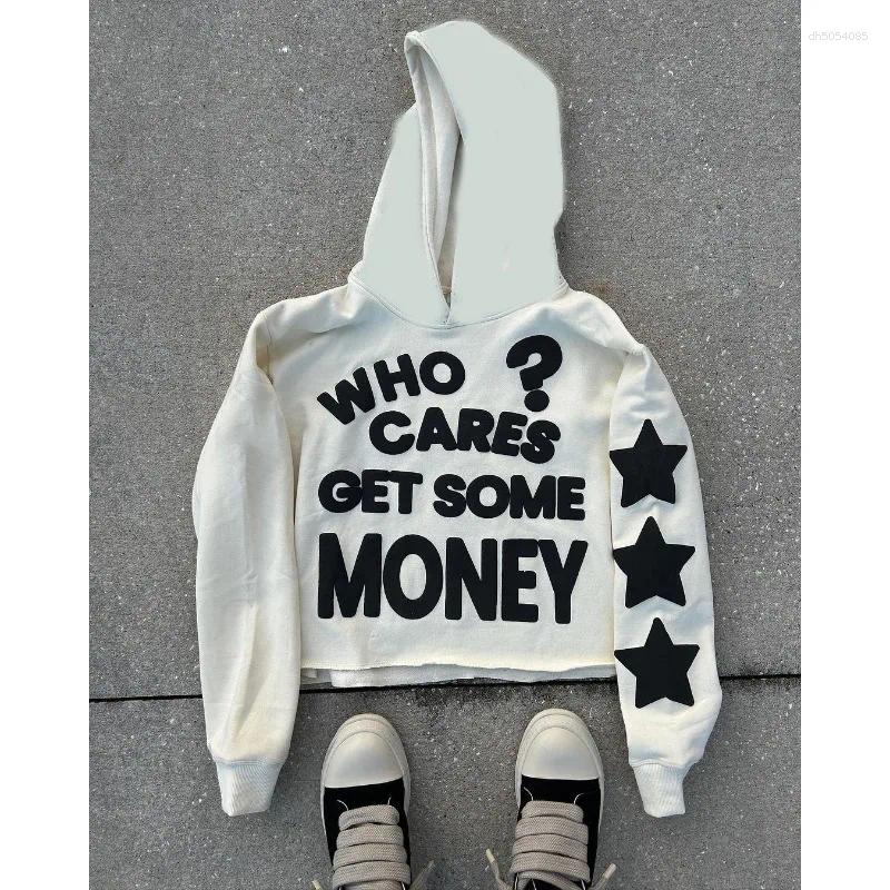 Men's Hoodies Street Wear Y2K Ins Trendy Retro Unisex 90s Gothic Harajuku Style Pullover Long Sleeved Printed Pattern Tops