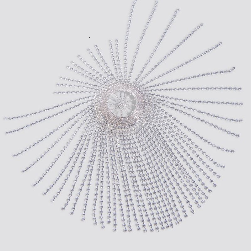 Bling Bling Bride Wedding VVS Moissanite Studded Tassel Headpiece Full Diamond Luxury Shiny Sexy Hip Hop Chain