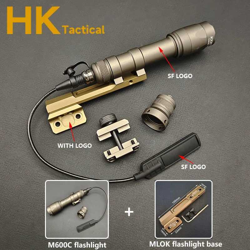 Tactical SF M600C M600 Weapon Light Flashlight Rifle Flashlight LED Surefire M300 Scout Light Torch Hunting Airsoft W250722