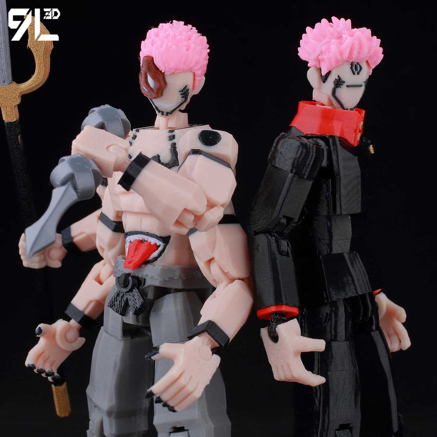 9L3D Titan13 Sukuna Cursed King Figure LUCKY13 Anime Action Model T13 Multi-Jointed Poseable Dummy13 Collectors Edition Toys W250723
