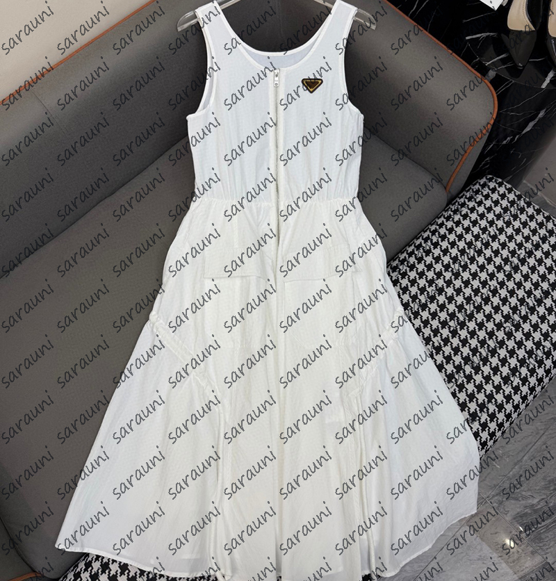 2025 Designer Dresses Women's Casual Maxi Dresses Slim Fit Vest Sexy Tank Top Luxury Floral Embroidery Designer Tank Top AJD2504222
