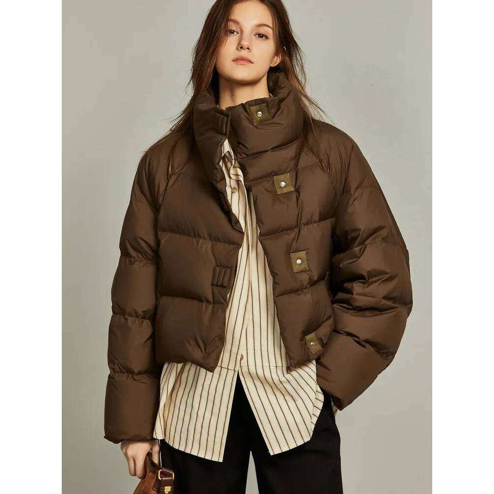 hoodie Autumn Winter Women Parkas Fashion Turn Down Collar Single Buttons Short Thick Warm Female Jackets Coat jacket