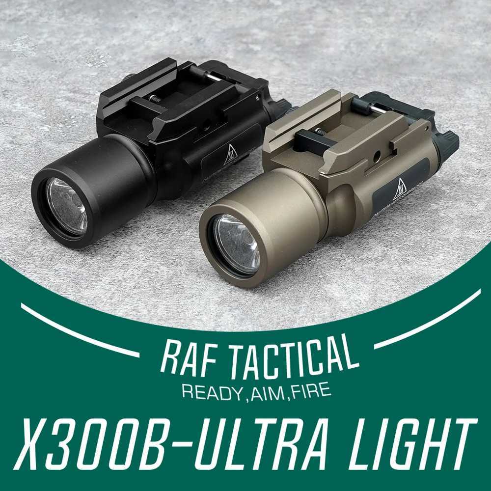 Weapon Light Scout Light SF X300B Tactical Metal Flashlight Ultra 1000 lumens Black and FDE in stock W250722