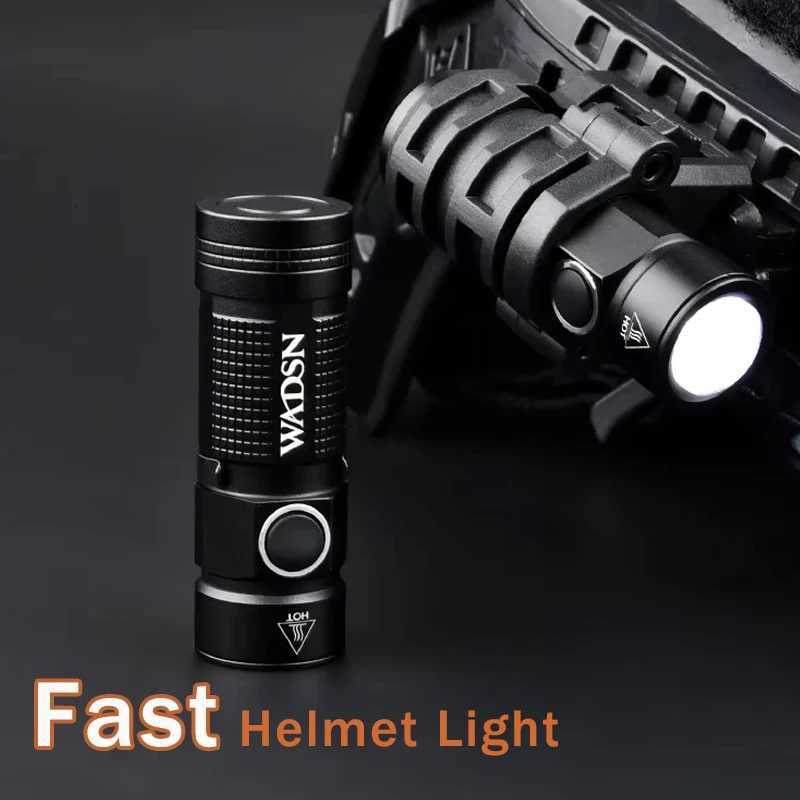 Vadsn Tactical Scout Fast Helmet Light Airsoft Strobe Mini White Led Lamp Constant Momentary Huting Output Helmet Flashlight W250722
