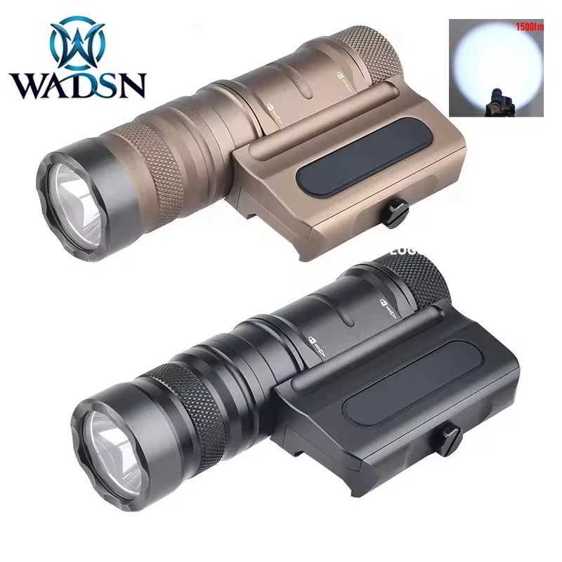 1500 Lumens Tactical OWL Flashlight Powerful Optimized Hunting Weapon Light Airsoft Metal CNC Fit 20mm Rail Hunting Gun W250722