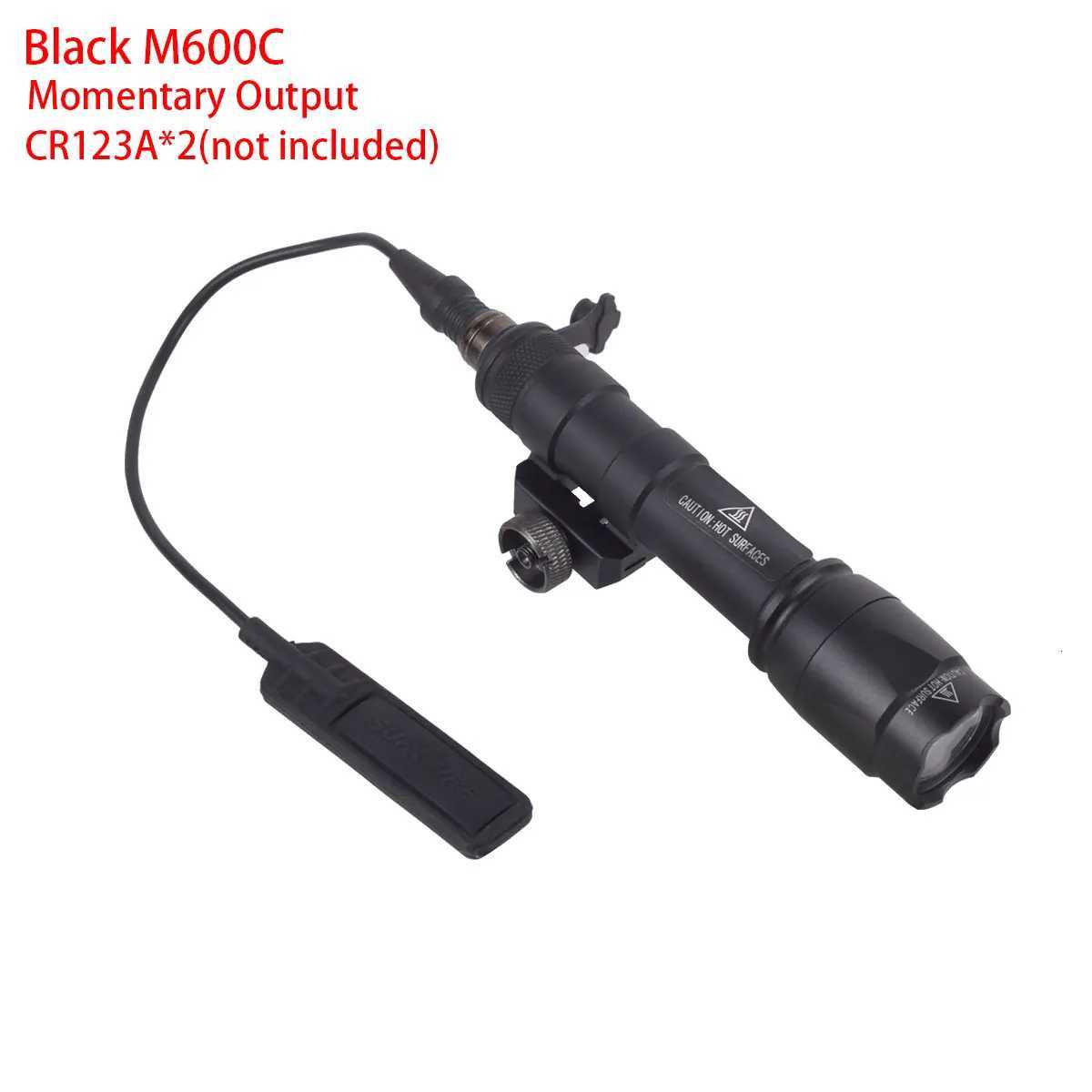Tactical M600 M600A M600C Airsoft Weapon Light Flashlight Hunting Scout Torch Rifle AR15 HK416 Olight Remote Switch W250722