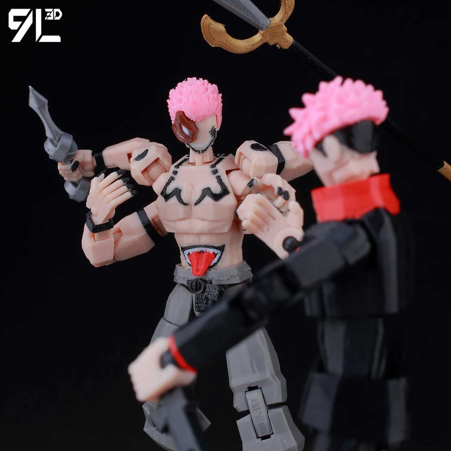 9L3D Titan13 Sukuna Cursed King Figure LUCKY13 Anime Action Model T13 Multi-Jointed Poseable Dummy13 Collectors Edition Toys W250723