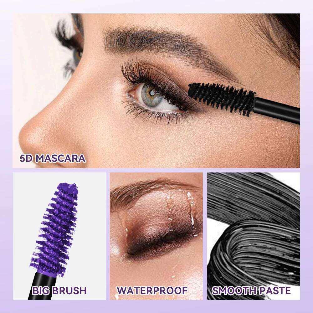5d for All Eye Lash Mascara Waterproof Lengthening and Volume Cosmetics Makeup Woman Eyelash Black Brown Effect Extended X250722