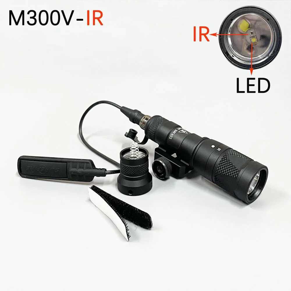 300V IR Scout Light White LED Infrared Illuminator Dual Output Tactical Light Constant Momentary Fits 20mm Rail W250722