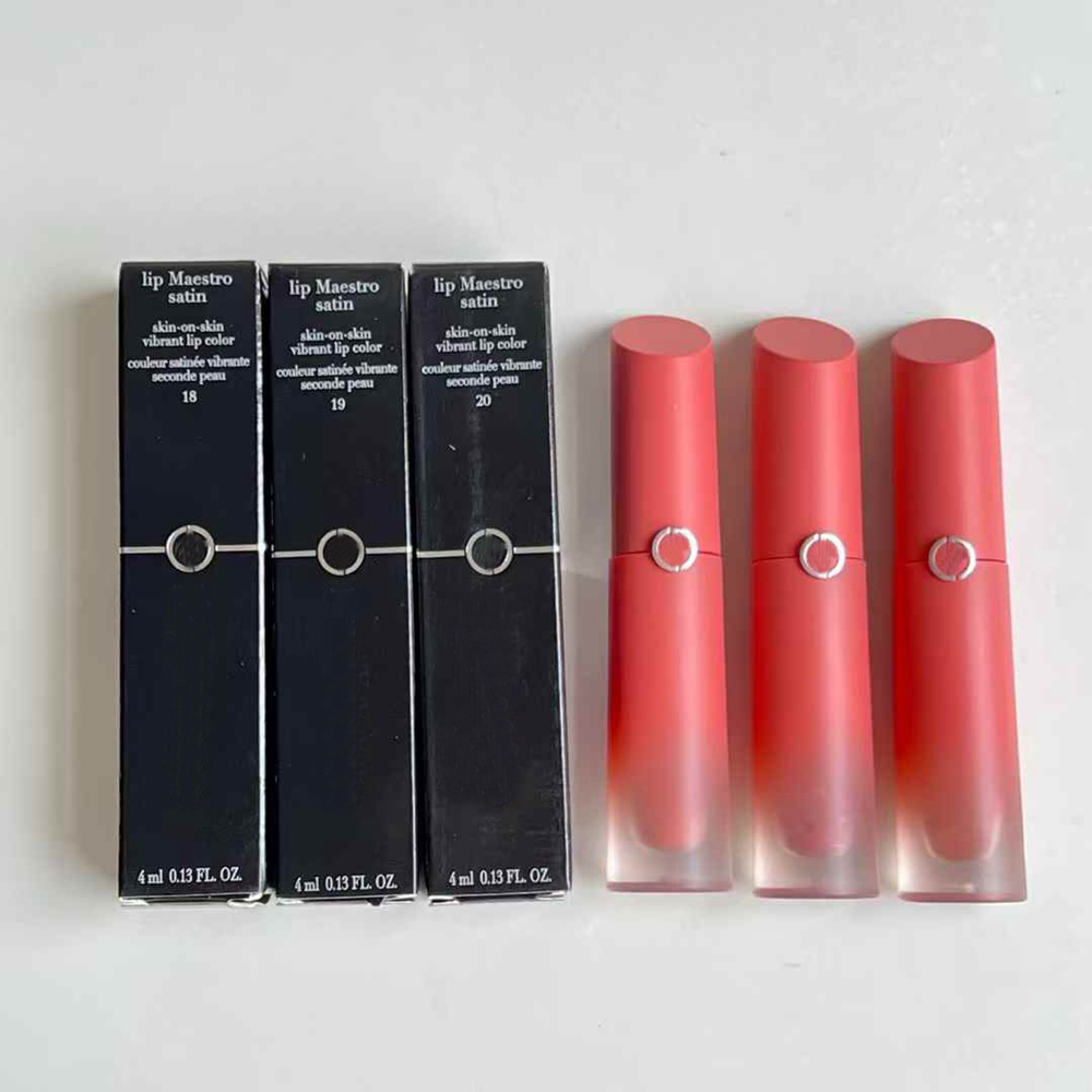 Top Quality Brand Lip Maestro Satin Skin on Skin Vibrant Lip Color Second Peau Lipcolour Lipstick Long Lasting Lip Gloss Tint Matte Liquid Lipstick Women Makeup