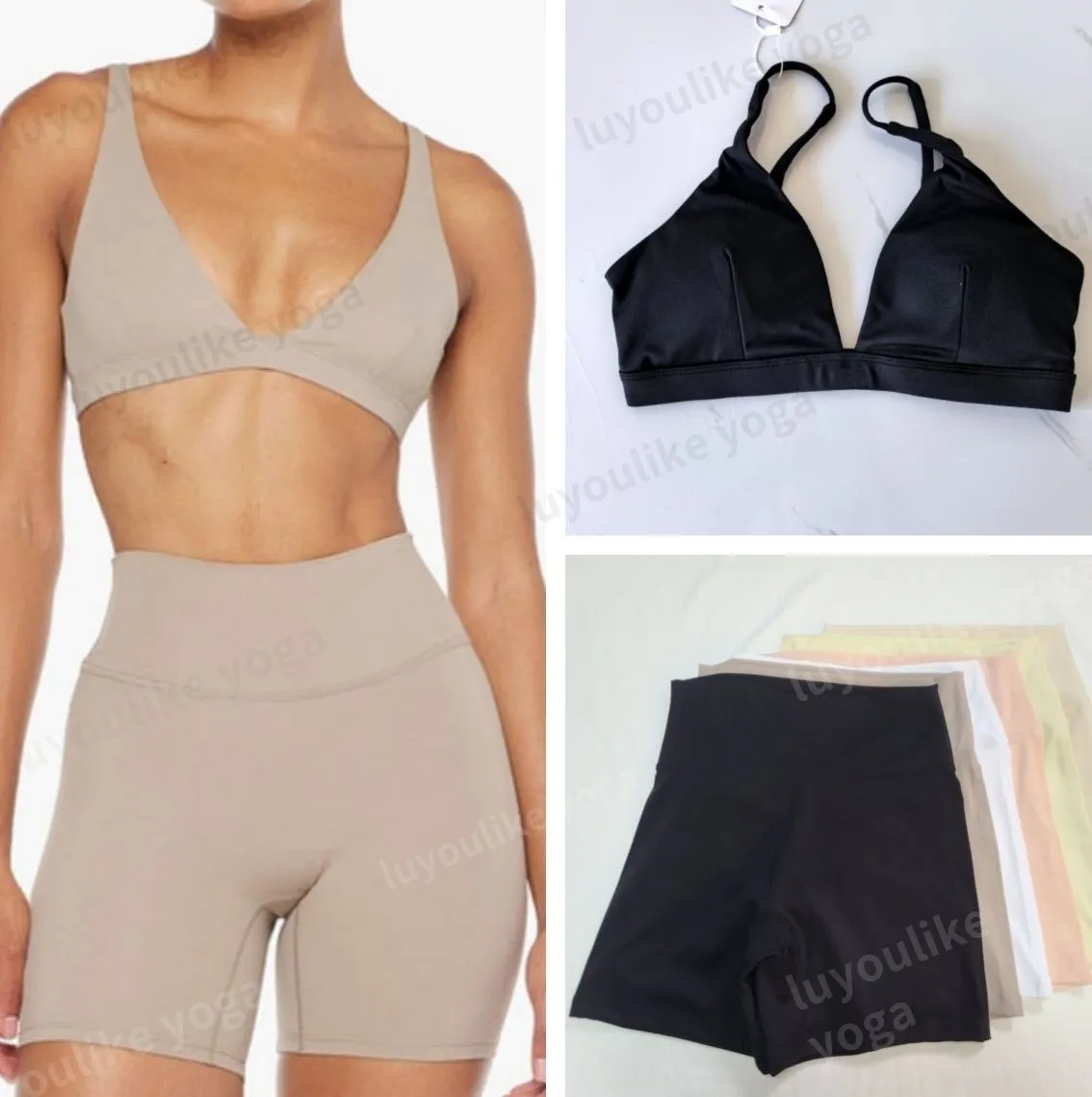 O491 Yoga Sportswear - Shock-Proof Bra & Breathable Shorts Set for Outdoor Fitness Activities