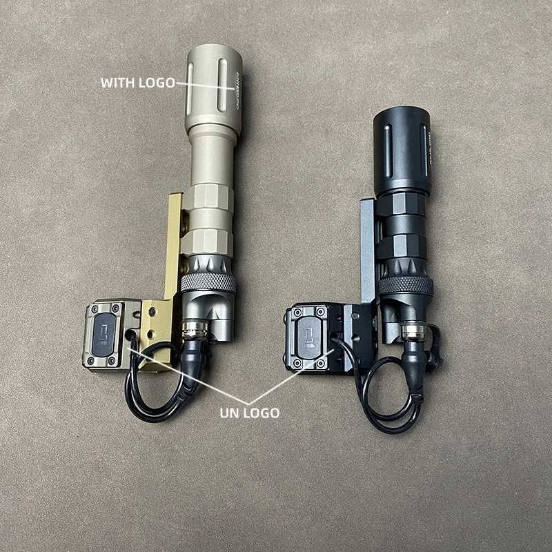 18650 High Power LED Tactical Flashlight with Long Mount and Button Pressure Switch W250722