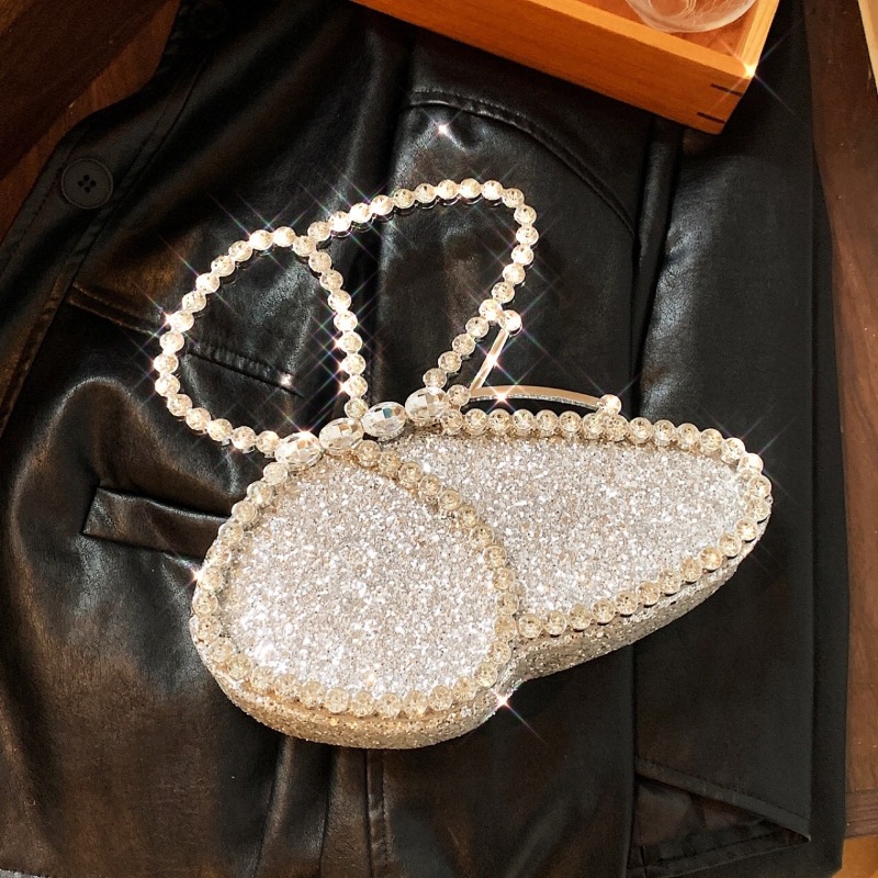 Luxury Diamond Embellished Butterfly Clutch - Elegant Crystal Evening Purse for Women
