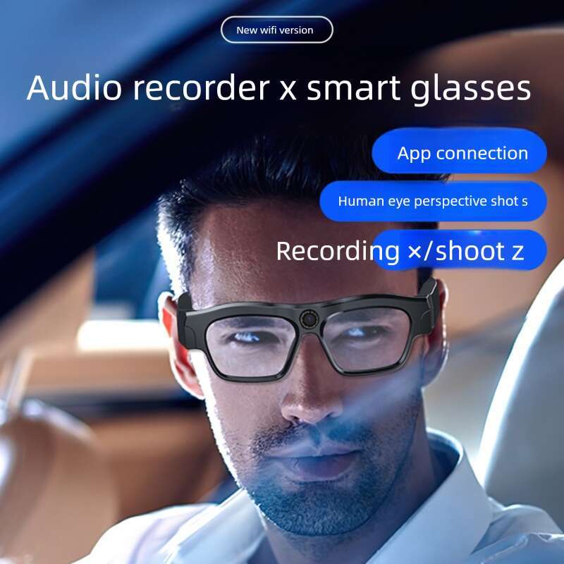 Designer New APP Wireless DV Sports Smart HD Anti-Blue Light Outdoor Riding Running Shooting Recording Sunglasses