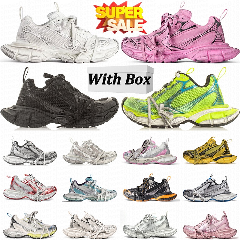 with box designer shoes vintage 3xl sneaker men women black white blue red green yellow bred mens platform luxury trainer sneakers