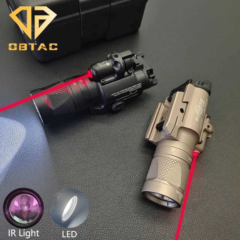 Tactical SF X400V-IR Lighting Flashlight LED White Light and IR Output X400 X400U with Red Laser X300U X300V Pistol Weapon Light W250722
