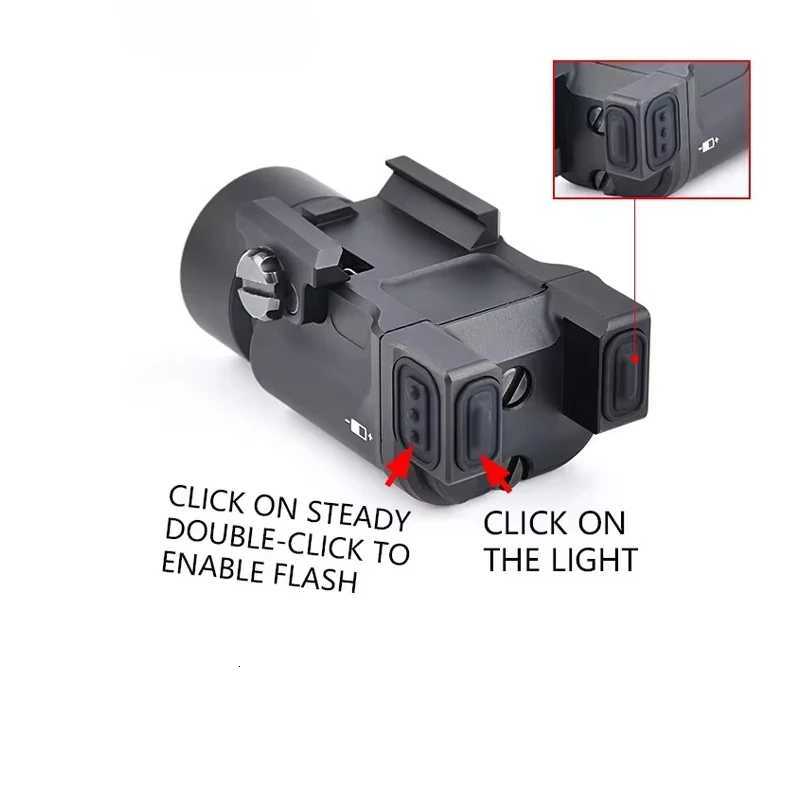 Tactical Zenitco KLESCH-1 1S GEN2.0 Airsoft Hunting Flashlight Metal LED Rifle Scout Pistol Light Fits 20mm Picatinny Rail W250722