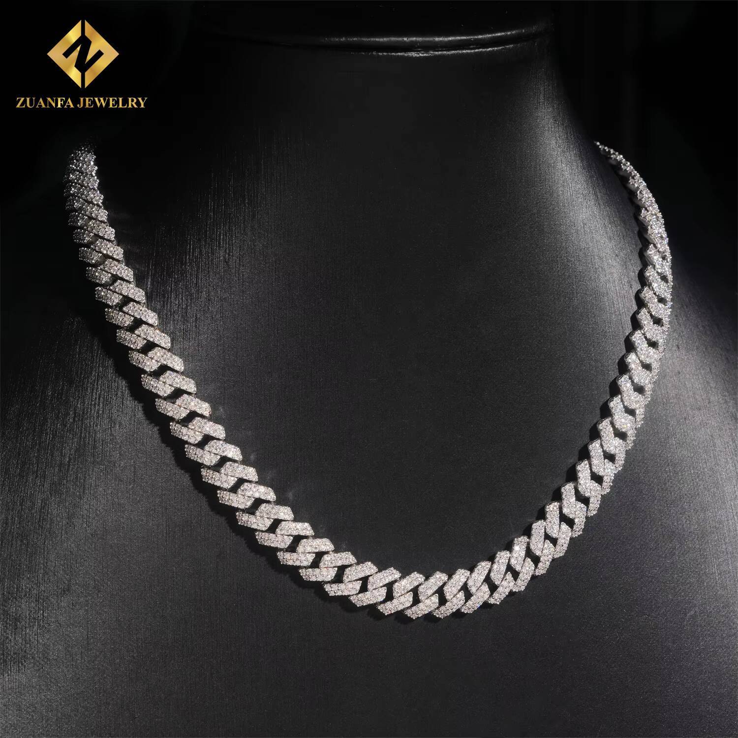 Sale Promotion 10mm Fine Men Jewelry Iced Out Diamond Cuban Link Chain Hip Hop Jewelry VVS Moissanite Bracelet Necklace