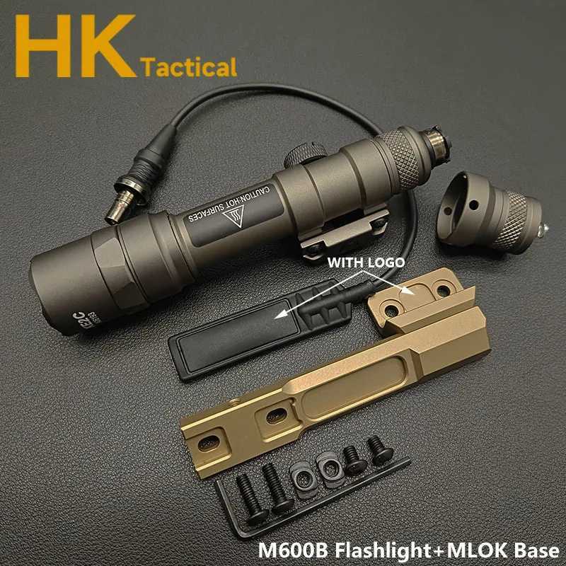 Airsoft SF M600 M600B M300 Flashlight LED Tactical Hunting Rifle Scout Light Gun Weapon Lights 600 Lumens Remote Pressure Switch W250722