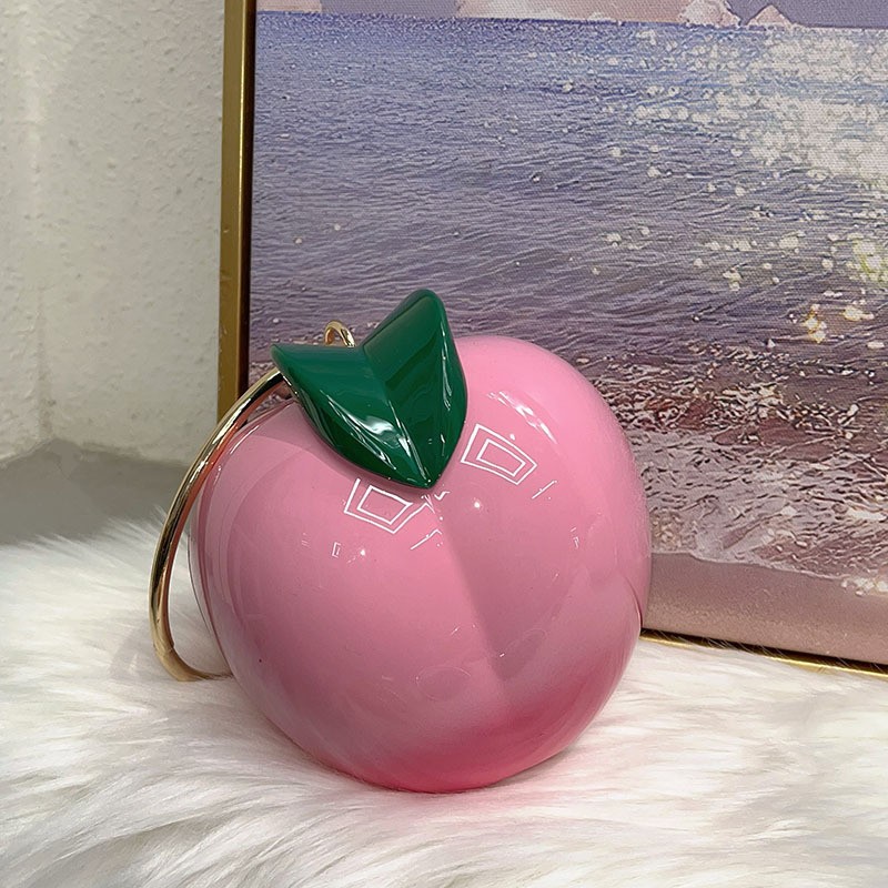 Niche Designer Fruit-Shaped Messenger Bag with Unique Creative Ring Detail