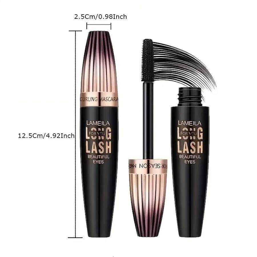 Waterproof 4D Mascara Thick Long Sdge-proof Plump Encrypted Long-lasting Curling Large Eye Makeup, Makeup Tools X250722