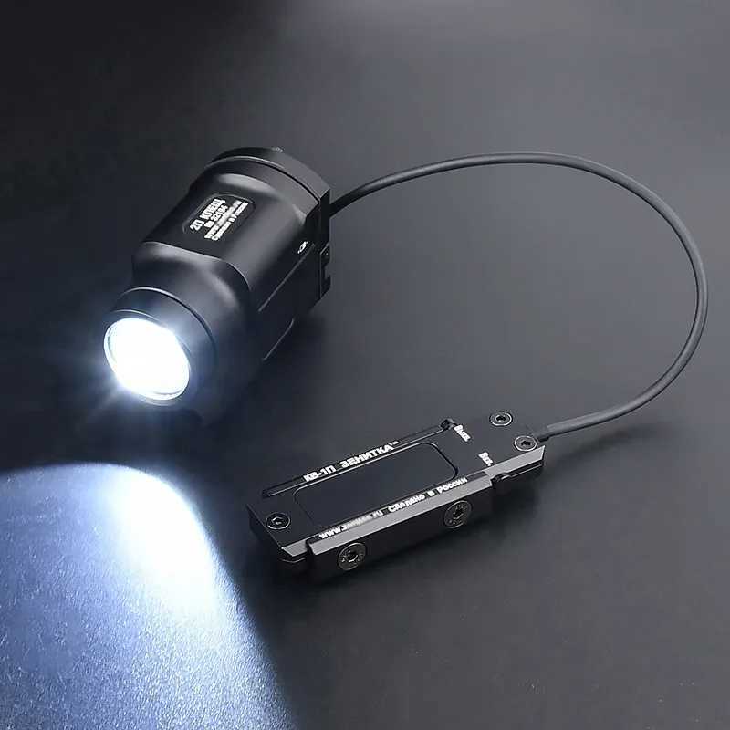 Zenitc K-2P Klesch 2P Ak-Sd Powerful Airsoft Strobe Flashlight Ar15 Rifle Weapon Gun Light Scout Torch Fit 20mm Picatinny Rail W250722