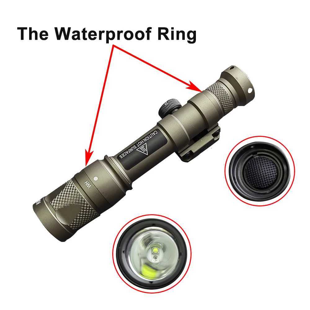 Hunting Airsoft Flashlight M600V IR White LED Tactical Light IR Output with 20mm Picatinny M-LOK Keymod Rail Mount W250722