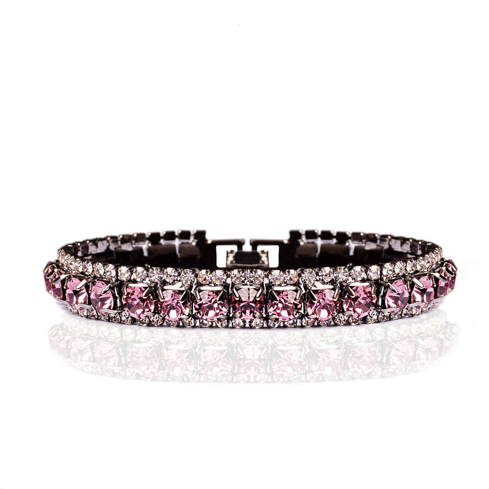Trendy Student Inlaid Dia Bracelet Women's Halloween Fashion Open Bangle Bridal Jewelry