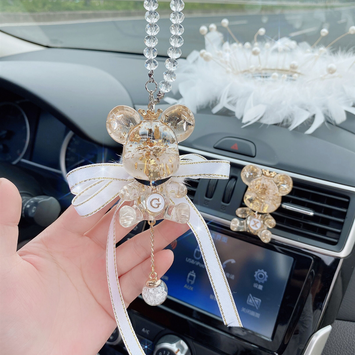 Pendant Ornament High-end Cute Creative 2025 Rearview Mirror Gift Car Hanging Decoration Goddess Style
