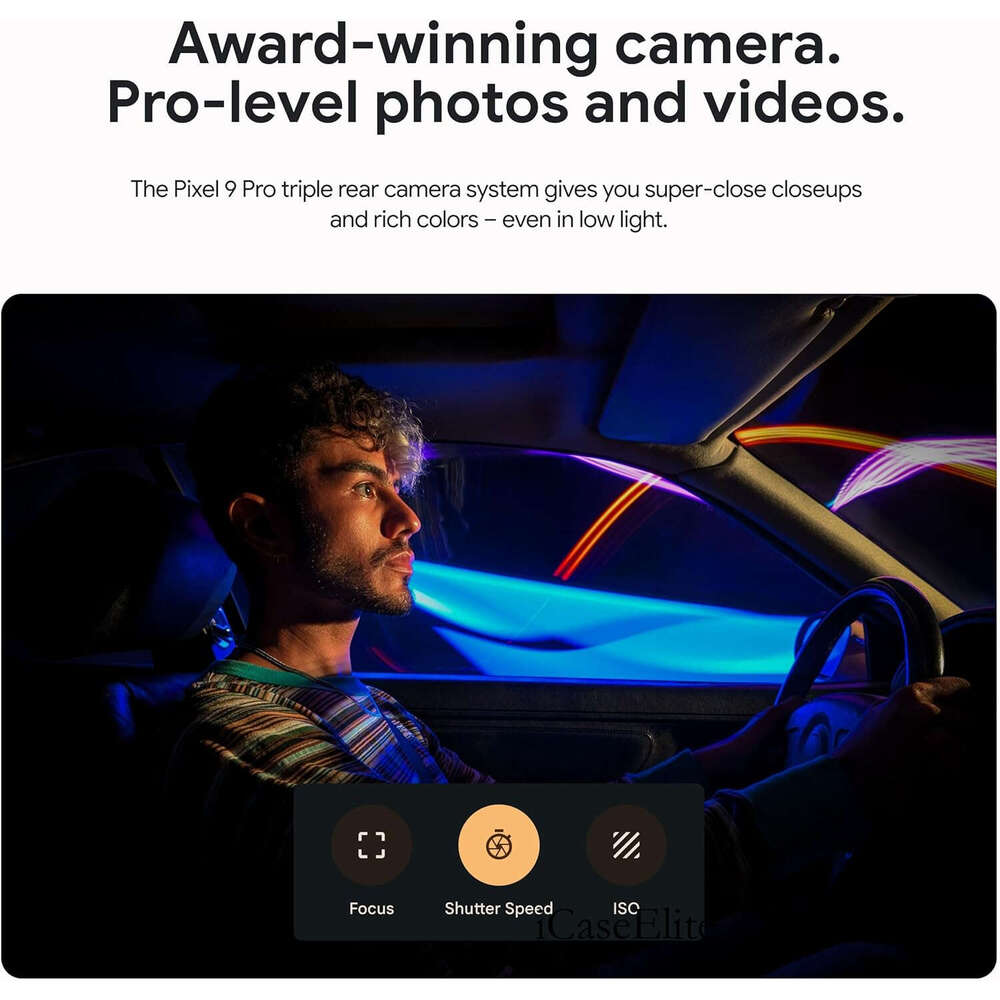 Google Pixel 9 Pro XL Unlocked Android Smartphone With Gemini, Triple Rear Camera System, 24-Hour Battery, And 6.8" Super Actua Display Obsidian 