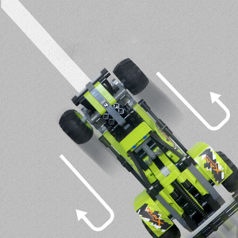 pull-back vechile motorcycle/building blocks/abs plastic/model kit 3803