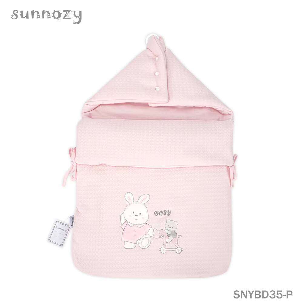 Fashion Newborn Autumn Winter Baby Wrap Hooded 0-6 Months Sleeping Bag Comfortable Warm Printed Animal Style