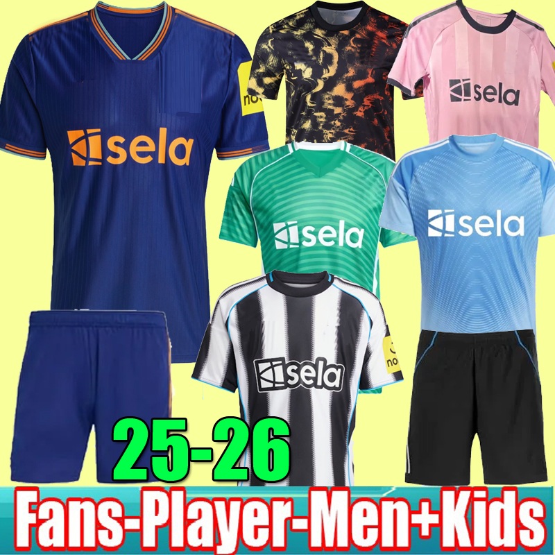 S-4XL ISAK BRUNO G. NewCastL e 25 26 Soccer Jerseys TONALI 2025 2026 football shirt GORDON BURN NUFC Men Kids kit