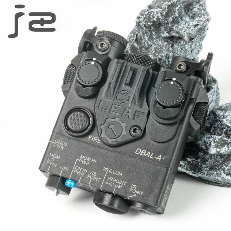 Tactical Weapon Light Dbal A2 Flashlight White Light Red Green Laser Aiming Equipment for Outdoor Hunting Airsoft Accessories W250722