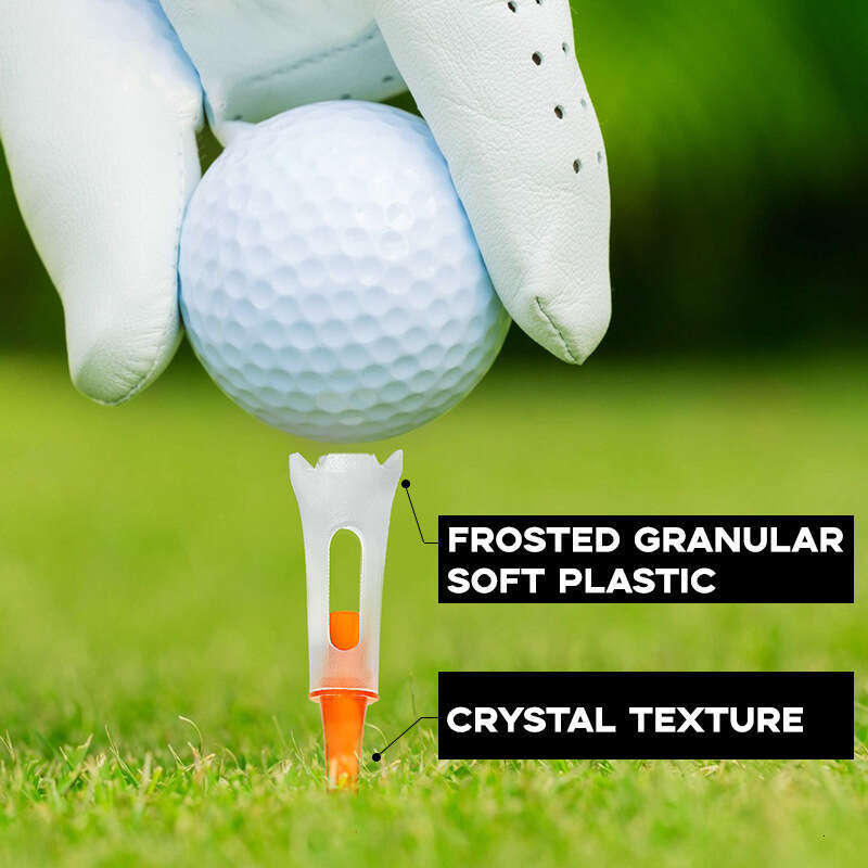 Plastic golf tee nail 83MM soft rubber low resistance durable golf tee spot wholesale Multi-Color Unbreakable Plastic/Wooden Tees for Reducing Frictio