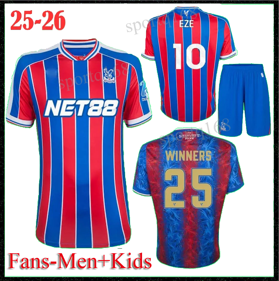 16-4XL 2025 2026 PaLaCes EZE WINNER Soccer Jerseys 24 25 KAMADA DOUCOURE GUEHI J.AYEW CrYsTalS MATETA maillots de foot EDOUARD SCHLUPP Men kids kits Football