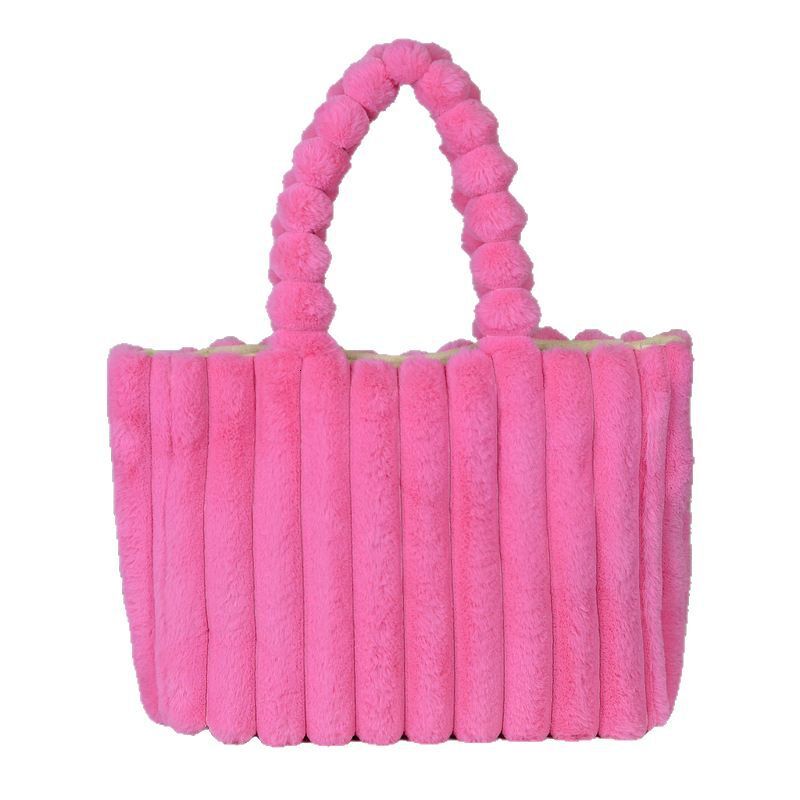 Plush Bag for Women 2025 Autumn Winter New Fashion Single Shoulder Underarm Bag Large Capacity Handheld Tote Bag Fluffy Bag