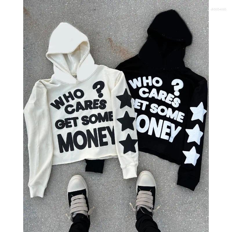 Men's Hoodies Street Wear Y2K Ins Trendy Retro Unisex 90s Gothic Harajuku Style Pullover Long Sleeved Printed Pattern Tops