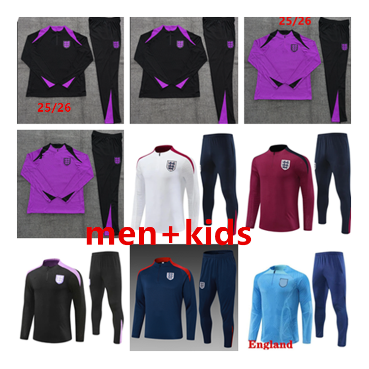 25 26 ENGLAND tracksuit soccer jersey training suit KANE STERLING ZIYECH MOUNT FODEN SAKA 24/25 cfc Arsen training suit MEN KIDS national football sets uniform