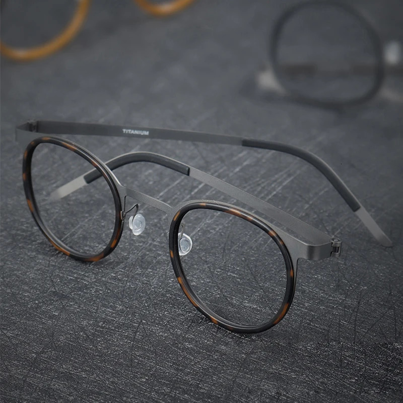 Denmark Pure Eyewear Screwless Men Glasses Frame Mirror Ring Separation Blue Light Eyeglasses 250626