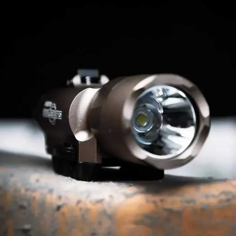 300U Metal Tactical Flashlight 1000 Lumens White LED Weapon Light Airsoft Lamp Hunting Accessories Fit 20MM Rail W250722