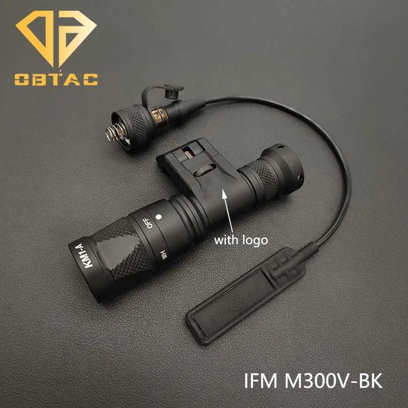 300V 600V Tactical Flashlight M600 M300 Lamp White LED Strobe Fits 20mm Rail Airsoft Hunting Rifle Weapon Scout Light W250722