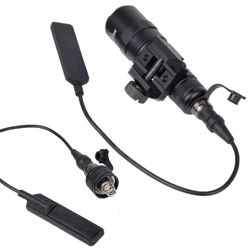 American Tactical Surefire M300B M300C M600B Weapon Gun Light Remote Pressure Switch LED Flashlight Torch AR15 Hunting 20mm Rail W250722