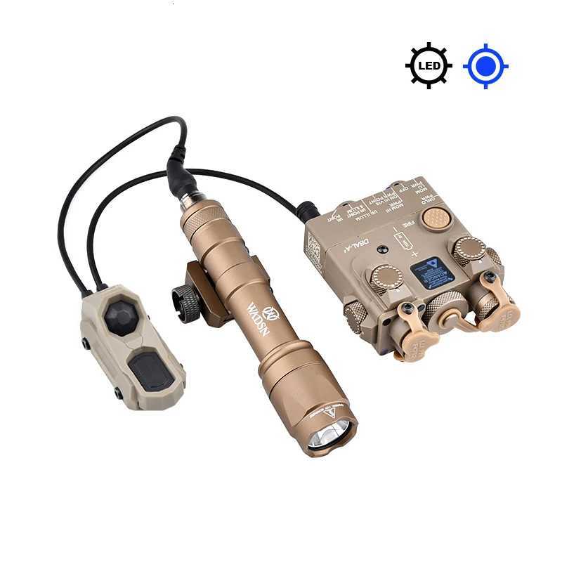 WADSN DBAL A2 Red Green Laser Flashlight M600 M600C Scout Light AXON Dual Function Pressure Switch Airsoft Hunting Weapon Gear W250722